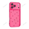 Funda de teléfono linda con diseño de mini cerezas y una ventana de visualización grande, para Apple 18 Pro Max. Directo de fábrica, en stock, venta al por mayor para exportación