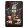 Pinturas de Placas Metálicas y de Aluminio Vintage Desgastadas, Decoraciones de Pared Personalizadas, Pinturas Decorativas para Bares y Cafés, Fábrica de Origen Transfronteriza