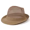 Sombrero para Hombre de Verano de Paja Sombrero de Sol Sombrero para Padre Mayor Abuelo Cabeza Vieja Sombrero de Verano Protector Solar Transpirable Fresco