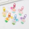 Chaveiro de Flor diy Corrente para Capa de Celular Corrente para Airpods Capa Protetora Pingente para Orelha Joia para Pendurar na Bolsa