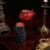 Portavelas Adornos de Columna Vertebral Corazón Cerebro Manualidades de Resina Tema de Halloween Fiesta Decoración de Escritorio Sala de Estar