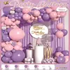 Set de Globos de Látex Amazon Transfronterizo Arreglo Personalizado para Fiesta de Cumpleaños Combinación de Cadena de Globos Arco de Globos Venta al por Mayor
