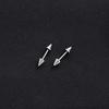Pendiente de Acero Inoxidable para Oreja con Tornillo Europeo y Americano Transfronterizo, Orejera de Acero Inoxidable, Lujo Ligero, Sentido Avanzado, Estilo Ins, Moda Simple, Pendientes Elegantes