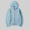 Cárdigan Bordado Liso Sudadera con Capucha Chaqueta de Color Sólido Top Primavera y Otoño Unisex Sudadera con Cremallera Comercio Exterior Transfronterizo