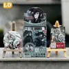 Nueva Insignia Cultural y Creativa Glow-In-The-Dark Caja Sorpresa 75mm Plata Brillante Doble Destello Bolsita Sorpresa Artículos de Anime