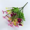Orquídea Crisântemo Artificial Flor Artificial 28 Margarida Casamento Flor Artificial Decoração Sala de Estar Casa Exibição Flor de Plástico Planta Verde Artificial Flor