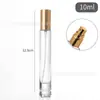 Botella atomizadora cosmética transparente de fondo grueso cilíndrica de alta calidad de 10 ml botella de empaque de perfume Botella de Vidrio atomizado botella de perfume