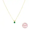 Prata Esterlina S925 Pedra Natural Clássico Colar para Clavícula Celebridade da Internet Ao Vivo Tiktok Igual Elegante Luxo Leve Colar de Alta Qualidade