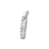 Botón de Ombligo de Zirconia Pavimentada Simple de Media Luna Transfronterizo Anillo de Ombligo de Acero Inoxidable Sin Perforación Clavo de Ombligo Piercing