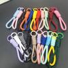 Chaveiro de Corda Trançada de Nylon para Homens e Mulheres, Mosquetão, Chaveiro de Casal, Alça de Pulso, Cordão para Bolsa, Fornecimento de Fábrica
