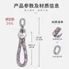 Huayang Cordón de Teléfono Tejido Floral Llavero Correa de Mano Anti-Pérdida Cadena de Teléfono Cuerda de Poliéster DIY Colgante Cruzado