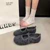 Zapatos Mary Jane retro de lunares para mujer, nueva colección otoño 2026, con correas cruzadas, diseño de puntera partida, suela plana y plantilla suave, perfectos para ropa de noche.