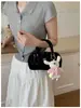 Yuezi Boston Bolsa Pequena Bolsa Feminina 2026 Nova Tendência Moda Bolsa de Mão Alta Qualidade Estilosa Casual Bolsa Transversal