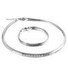 Collar pulsera de acero inoxidable al por mayor de fábrica collar de acero de titanio para mujer collar simple traje popular de moda