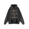 Sudadera con capucha de estilo americano High Street Diablo Devil estampada de alta resistencia para hombre y mujer, retro, moderna, nueva, de manga larga