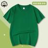 Camiseta de manga corta de algodón puro para niños y niñas de verano, camiseta básica de color sólido con cuello redondo, ropa para clase, ropa para actividades al por mayor