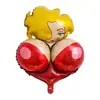 Decoración para Fiesta de Año Nuevo para Solteros Diseño del Lugar Chica Sexy Hermano Pequeño Globos de Papel de Aluminio Venta al por Mayor