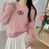 Tejido Corto Estilo Tweed para Mujer Otoño e Invierno 2025 Nuevo Estilo Jersey de Punto Elegante Camisa Base Superior