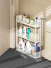 Estantería de Almacenamiento para Huecos de Baño Detrás de la Puerta Gabinete de Almacenamiento para Huecos Ultradelgado Baño Carrito Ultradelgado de 12 cm