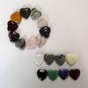 Adornos de amor de cristal natural transfronterizo, regalo de 2 cm * 6 mm, piedra de ojo de tigre de corazón no poroso, cristal en forma de corazón
