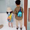 Bolso Cruzado de Cáscara de Huevo de Dinosaurio Infantil y Lindo Estilo Nuevo Lindo Monedero de Hombro para Niños y Niñas Bolso para Teléfono Móvil Bolso de Pecho para Niños