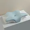 Almohada de Espuma Viscoelástica Mariposa Amazon Transfronteriza Núcleo de Almohada para Columna Cervical Almohada de Cuerno de Rebote Lento Compra Grupal en Transmisión en Vivo Venta al por Mayor