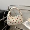 Bolso de Fresa de Gran Capacidad Estilo Coreano 2024 Verano Nuevo Estilo Fresco Bolso de Hombro Sobaco Pana Bolso de Chica Suave