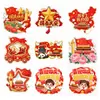 Ímã de Geladeira Acrílico de Presente para o Dia Nacional, Decoração Magnética Cartoon Estilo Chinês "Eu Amo a China", Presente para Dar, Atacado em Estoque