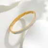 Pulseira de Fivela Personalizada Tendência Europeia e Americana Transfronteiriça, Pulseira de Aço Inoxidável Estilo Ins, Pulseira de Aço Inoxidável para Casal