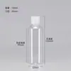 Botellas de Plástico Transparentes con Tapa abatible en stock 30 50 100ml Flexibles para Loción Cosmética Botellas Dispensadoras con Tapa de Mariposa