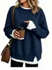 Estación Independiente Europea y Americana Transfronterizo Amazon Nuevo Estilo Falso Dos Piezas Sudadera con Capucha Casual Holgada de Manga Larga para Mujer