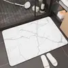 Tapete de Piso de Tierra de Diatomeas con Patrón de Mármol Transfronterizo, Tapete Absorbente para Baño, Tapete Antideslizante, Tapete de Secado Rápido para Baño, Cocina y Puerta de Entrada