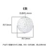 Plata Esterlina S925 Plata Lisa Recortada Textura Trenzada Cuentas Separadas Cuentas Redondas Cuentas de Plata Accesorios para Pulsera de Cristal DIY