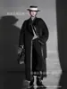 Elegante y Moderno Abrigo de Lana de Alpaca Suli con Cuello Alto y Ribete de Piel Estilo Coreano para Mujer, Abrigo de Lana Doble Cara para Invierno