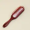 Pente com Almofada de Ar de Sândalo Pente com Cabeça de Massagem Meridianos Bolsa de Ar Madeira Maciça Raízes do Cabelo Fofas Simples e Requintado Viagem Feminina