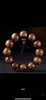 Pulseira de Contas Budistas de Pera Amarela de Folha Grande Pulseira de Pau-Rosa Africano Contas de Oração Wenwan Acessórios Masculinos Alta Densidade Grão Reto