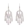 Pendientes de estilo exótico más vendidos, ganchos de oreja clásicos elegantes artísticos vintage, pendientes colgantes de borla de moda huecos versátiles
