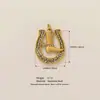Botas de Acero Inoxidable Transfronterizas Europeas y Americanas Nuevo Colgante de Herradura Accesorios DIY Galvanoplastia al Vacío en Horno Color Dorado 18K Conservación del Color para Mujer
