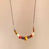 Cadena larga de madera para suéter estilo Old Money, collar con colgante geométrico retro Melard, nuevo accesorio de estilo chino con una estética vintage