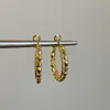 Pendientes de Aro Doble Trenzados de Plata de Alta Gama para Mujer, Únicos y Elegantes, Pendientes de Moda y Versátiles