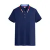 Camiseta de manga corta con cuello para hombre, polo de trabajo en equipo con logo impreso para campañas publicitarias y camisetas culturales personalizadas