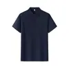 Camisa Polo Masculina com Adesivo Contínuo, Uniforme de Golfe Transfronteiriço, Roupas de Golfe com Proteção UV, Logotipo Personalizado