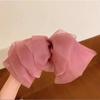 Pinza de Chifón para Celebridad de Internet Pinza para Cola de Caballo Súper Hada con Lazo Grande Pasador para la Parte Posterior de la Cabeza de Mujer 2026 Nuevo Accesorio de Verano de Alta Gama para el Cabello