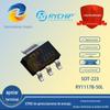 Ruiyuan RY1117B-50L Pacote SOT-223 Chip IC LDO de Alta Corrente 5V Novo Original mercadoria genuína