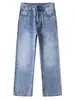 Ropa para Hombre Maple House/Colección Nueva Primavera y Otoño 2026: Jeans de corte ancho estilo americano de moda para la calle, corte limpio, y pantalones de pierna ancha