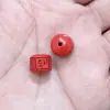 Mantra de Seis Caracteres de Cinabrio con Sutra del Corazón de Arena Roja de Bajo Contenido Cuentas Sueltas Cuentas de Barril Pulsera de Abalorios Hecha a Mano DIY Cuentas Separadoras