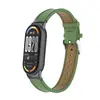 Adequado para Pulseira Xiaomi Mi Band 11, Pulseira de Couro Microfibra com Trama Lisa e Fivela de Metal, Compatível com Xiaomi Mi Band 8, 9, 10
