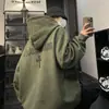 2026 Nueva Sudadera con Capucha de Felpa y Gamuza Talla Grande para Hombre Chaqueta con Capucha Tendencia Americana High Street estilo Pareja ins