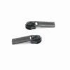 Accesorios de hardware para equipaje, colgantes, chapados en plata, 5 dientes de goma, dientes de nailon, cremallera, cabezal deslizante de cuerpo liso, accesorios para bolsos