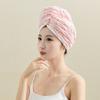 Nueva gorra de terciopelo con nudos para secar el cabello sin pelusa absorbente al por mayor en stock generación de cabello secado rápido absorbente vellón de coral microfibra